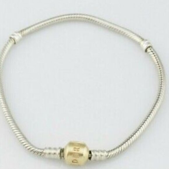 Pandora Sterling Silver 14K Gold 7 inches/18cm Bracelet (590702HG) - Picture 3 of 3